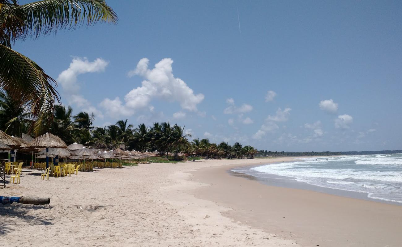 Фото Praia de Lagoa do Pau с светлый песок поверхностью