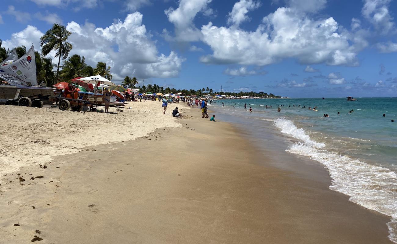 Фото Praia de Tamandare с золотистый песок поверхностью