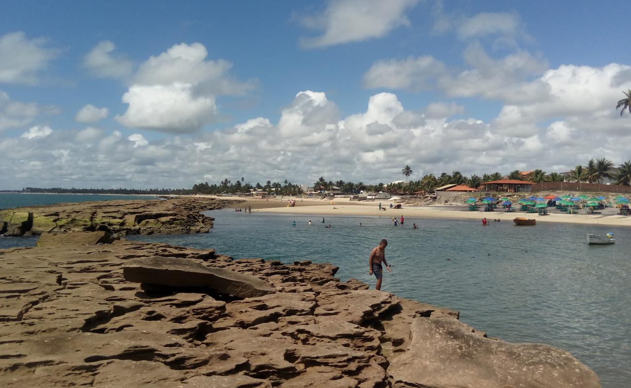 Фото Praia de Serrambi с светлый песок поверхностью