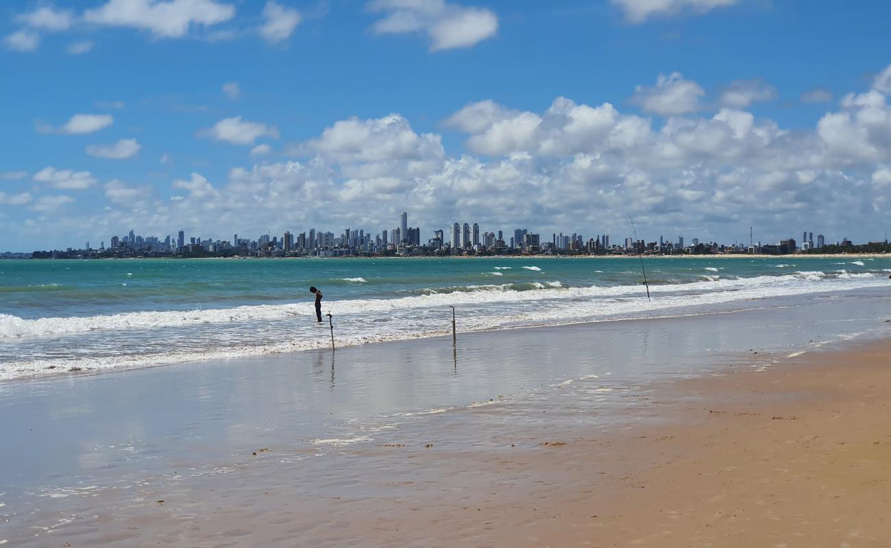 Фото Praia de Ponta de Campina с светлый песок поверхностью