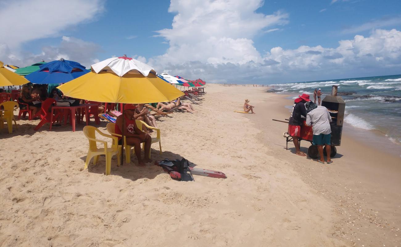 Фото Praia de Aguas Belas с светлый песок поверхностью