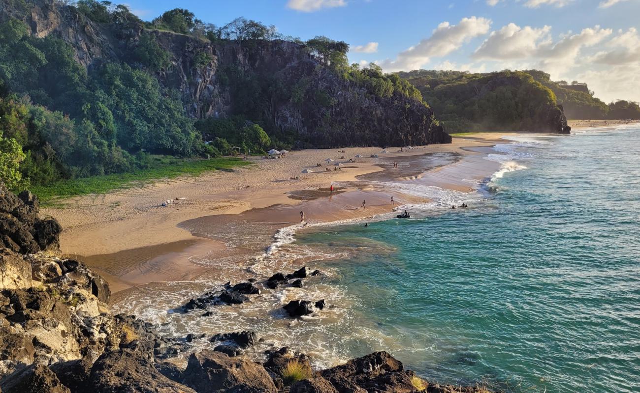 Фото Praia do Bode с золотистый песок поверхностью