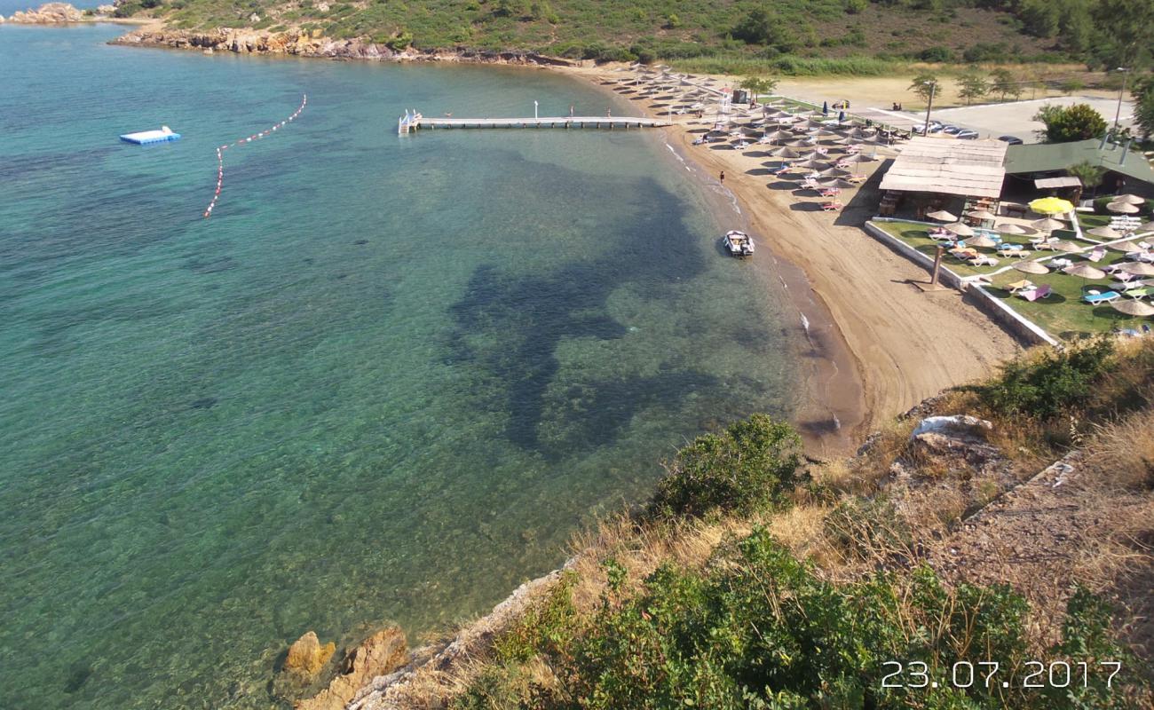 Фото Tilki Koyu beach с светлый песок поверхностью