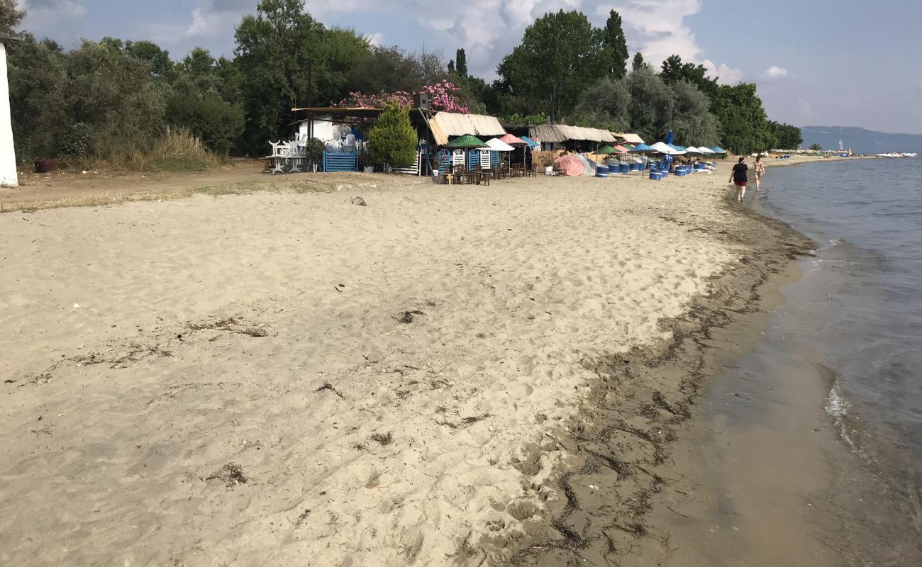 Фото Cinaralti beach с светлый песок поверхностью