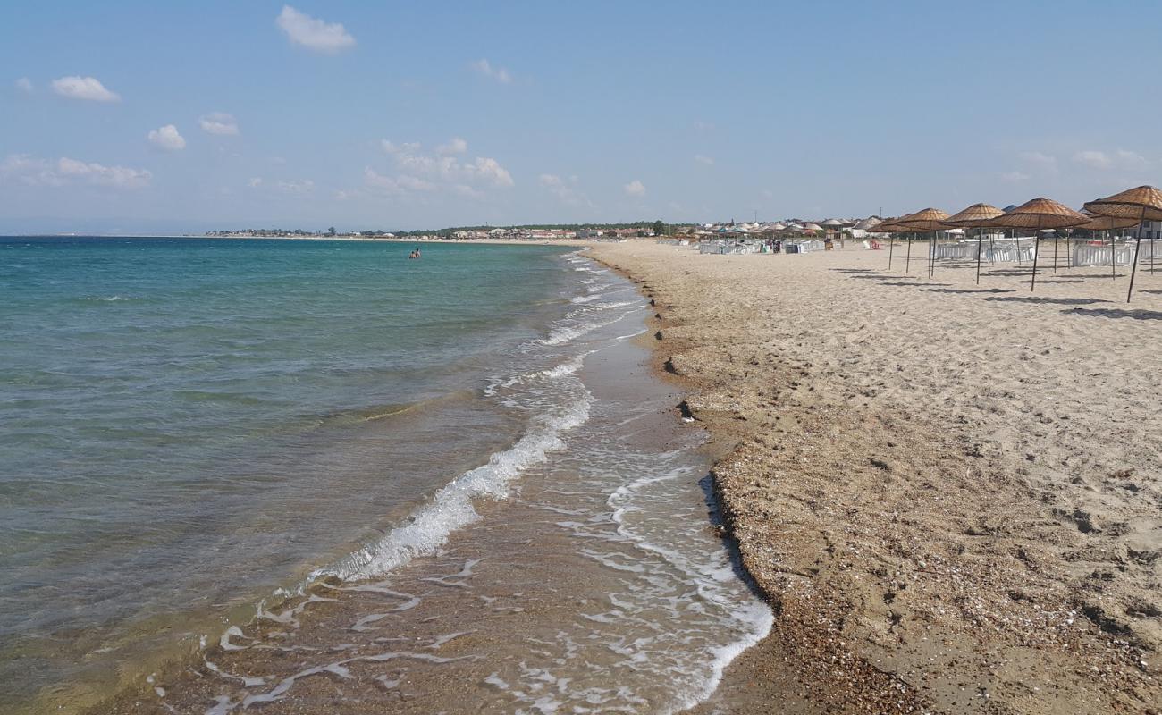 Фото Altinkum beach с светлый песок поверхностью