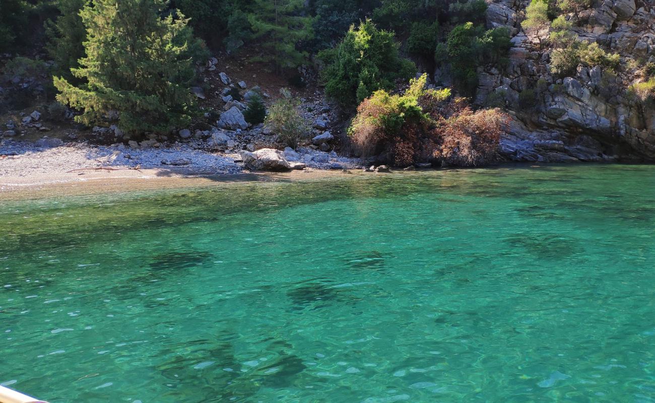 Фото Candost beach с светлая галька поверхностью