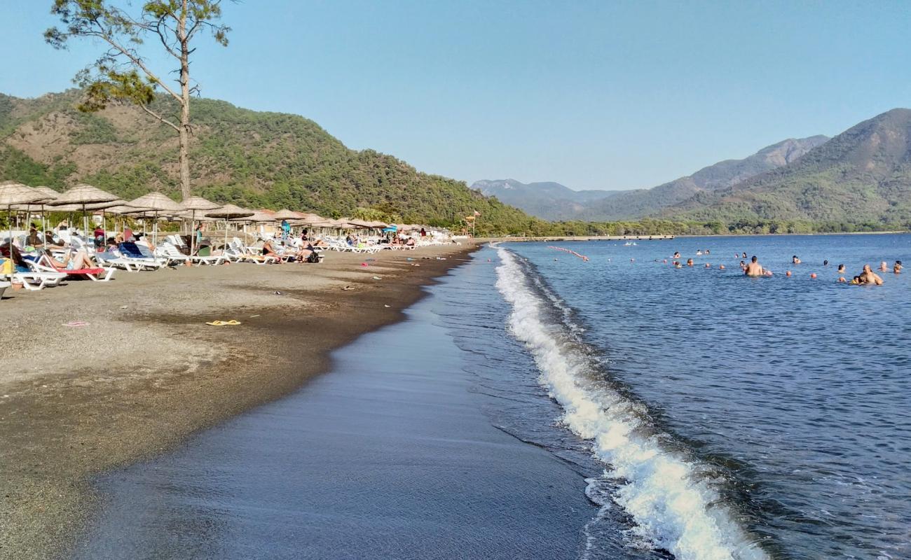 Фото Sultaniye beach с серая чистая галька поверхностью