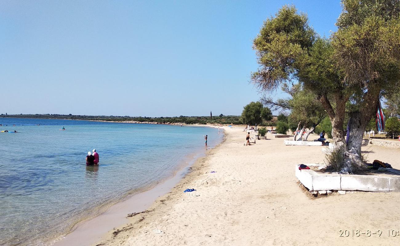 Фото Fevzi Cakmak beach с темный песок поверхностью