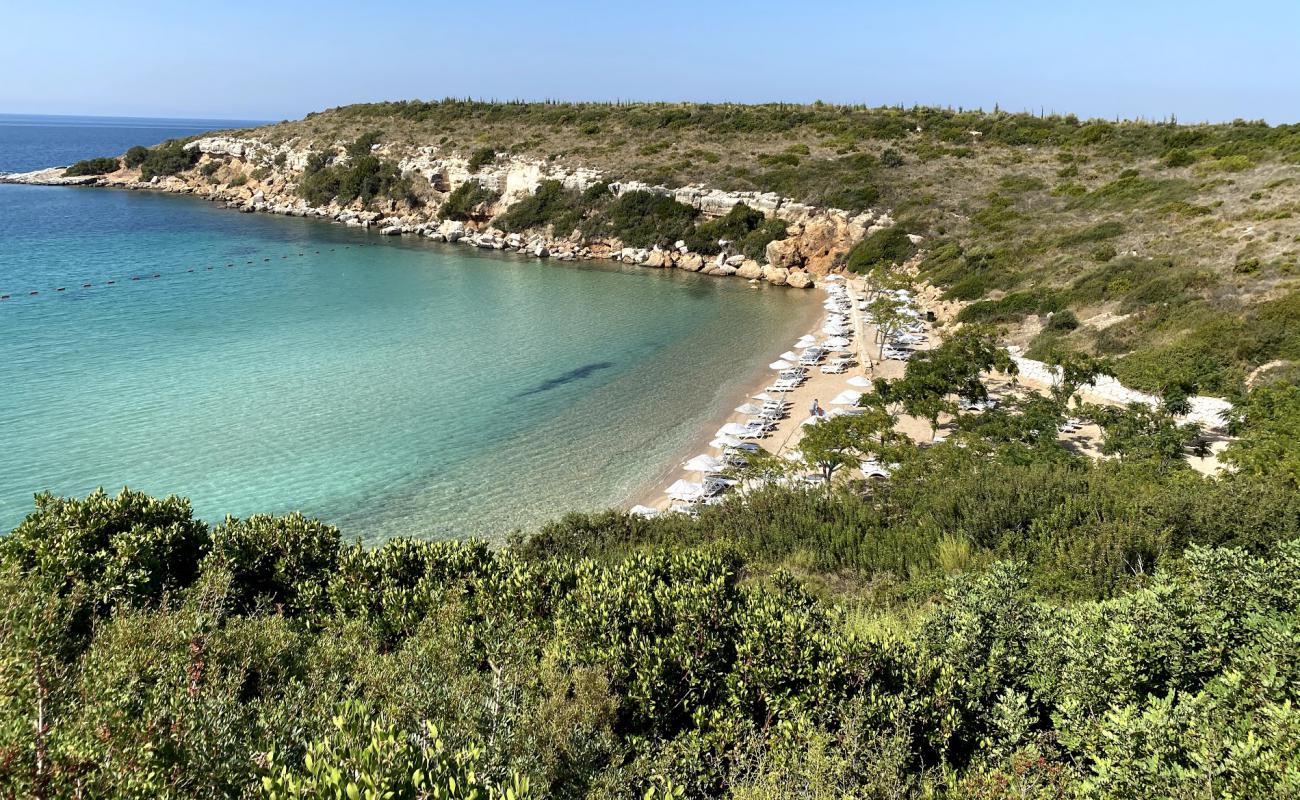 Фото Didim kampi beach с белая чистая галька поверхностью