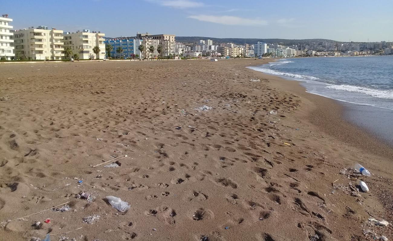 Фото Susanoglu beach с светлый песок поверхностью