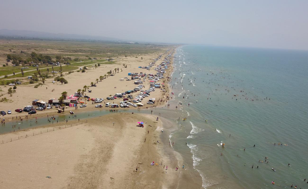 Фото Burnaz beach с светлый песок поверхностью