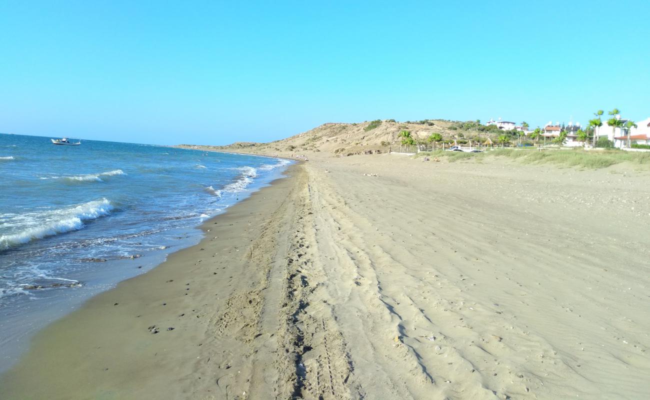 Фото Arsuz beach с светлый песок поверхностью