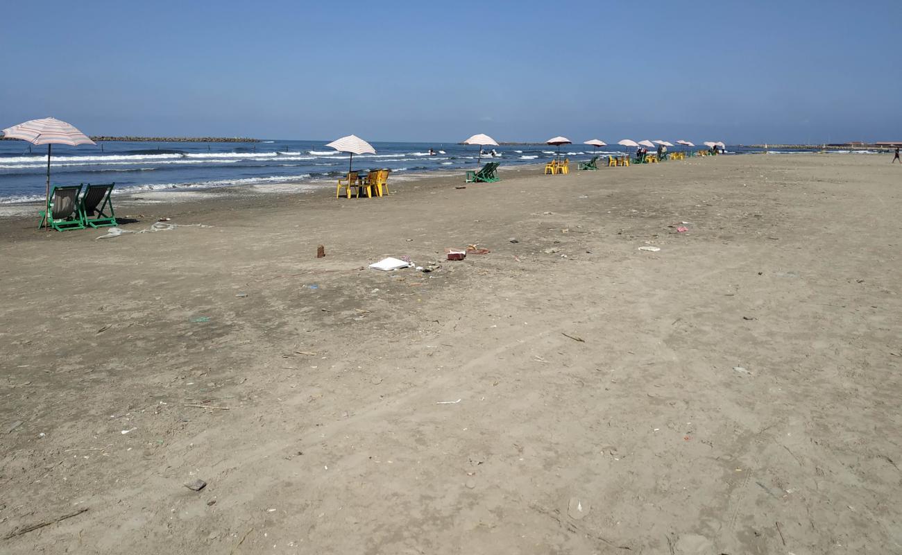 Фото Ras El-Bar Beach с светлый песок поверхностью