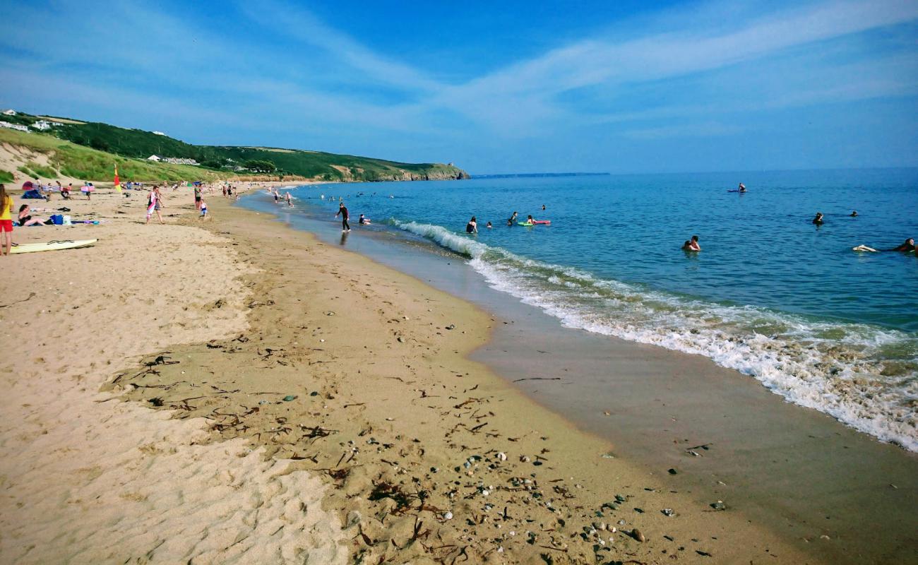 Фото Praa Sands beach с светлый песок поверхностью