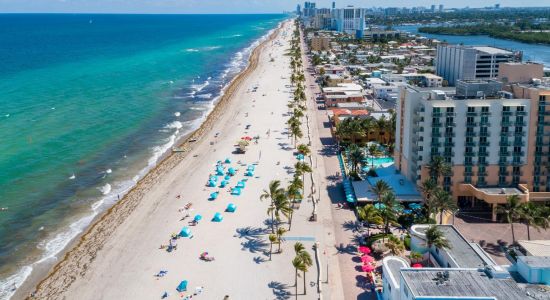 Hollywood beach