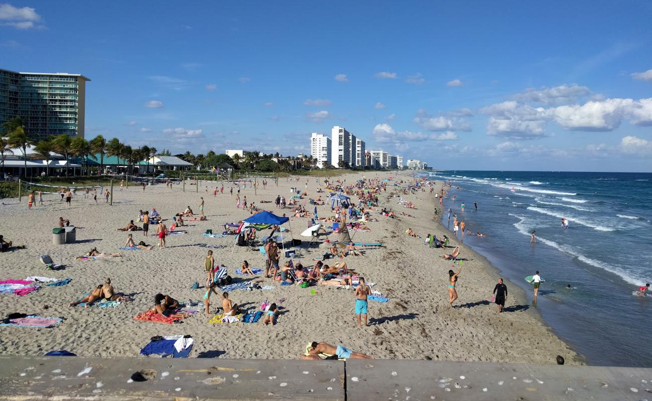 Фото Deerfield beach с светлый песок поверхностью