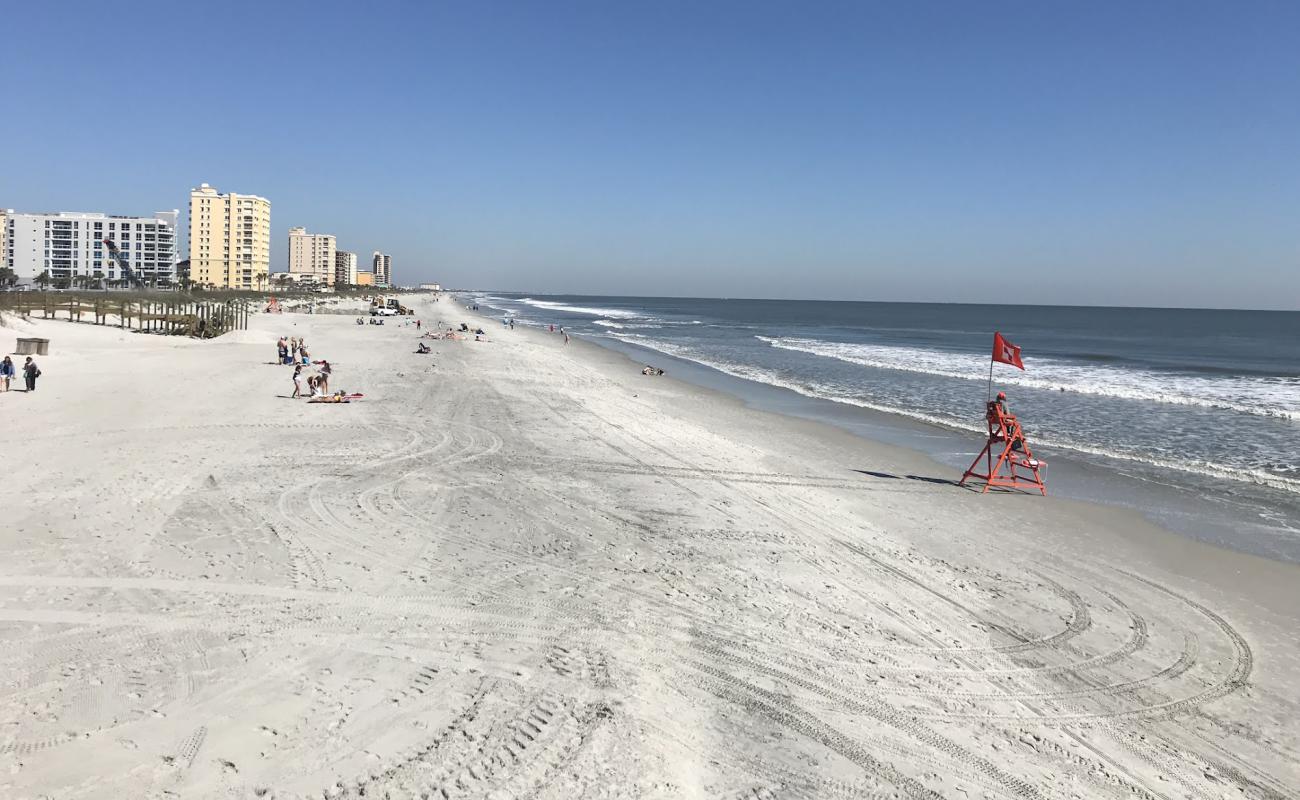 Фото Jacksonville beach с светлый песок поверхностью