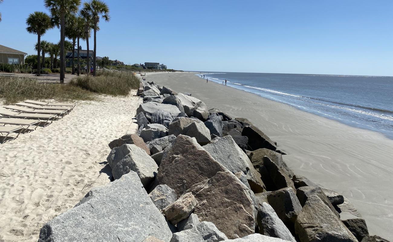 Фото Seabrook Island beach с серый песок поверхностью