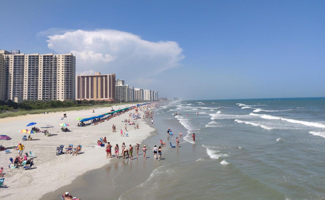 Фото Myrtle beach Pier с золотистый песок поверхностью