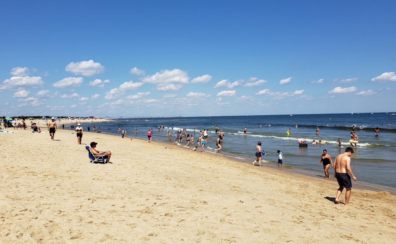 Фото New Jersey Beach с светлый песок поверхностью