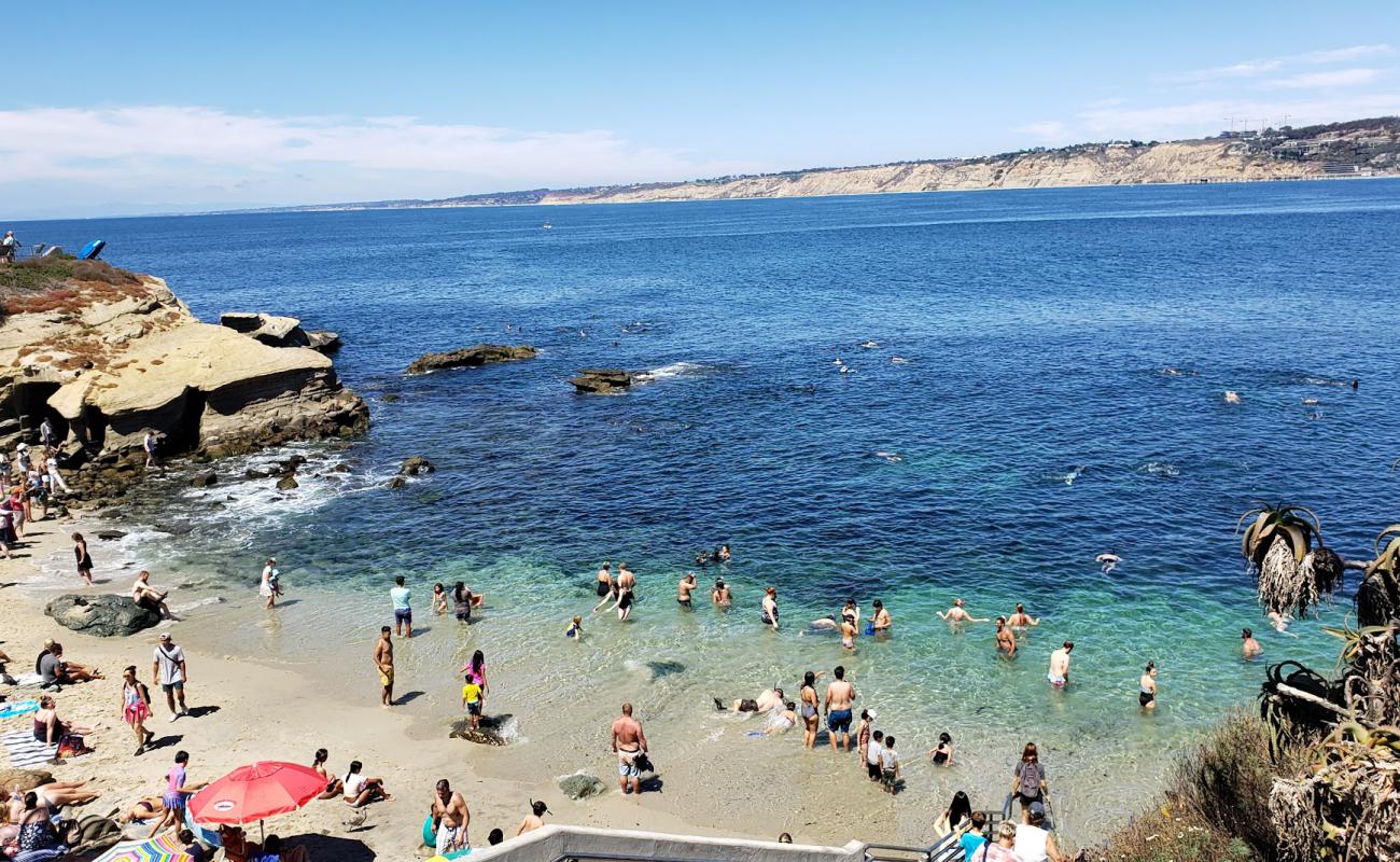 Фото La Jolla Cove с светлый песок поверхностью