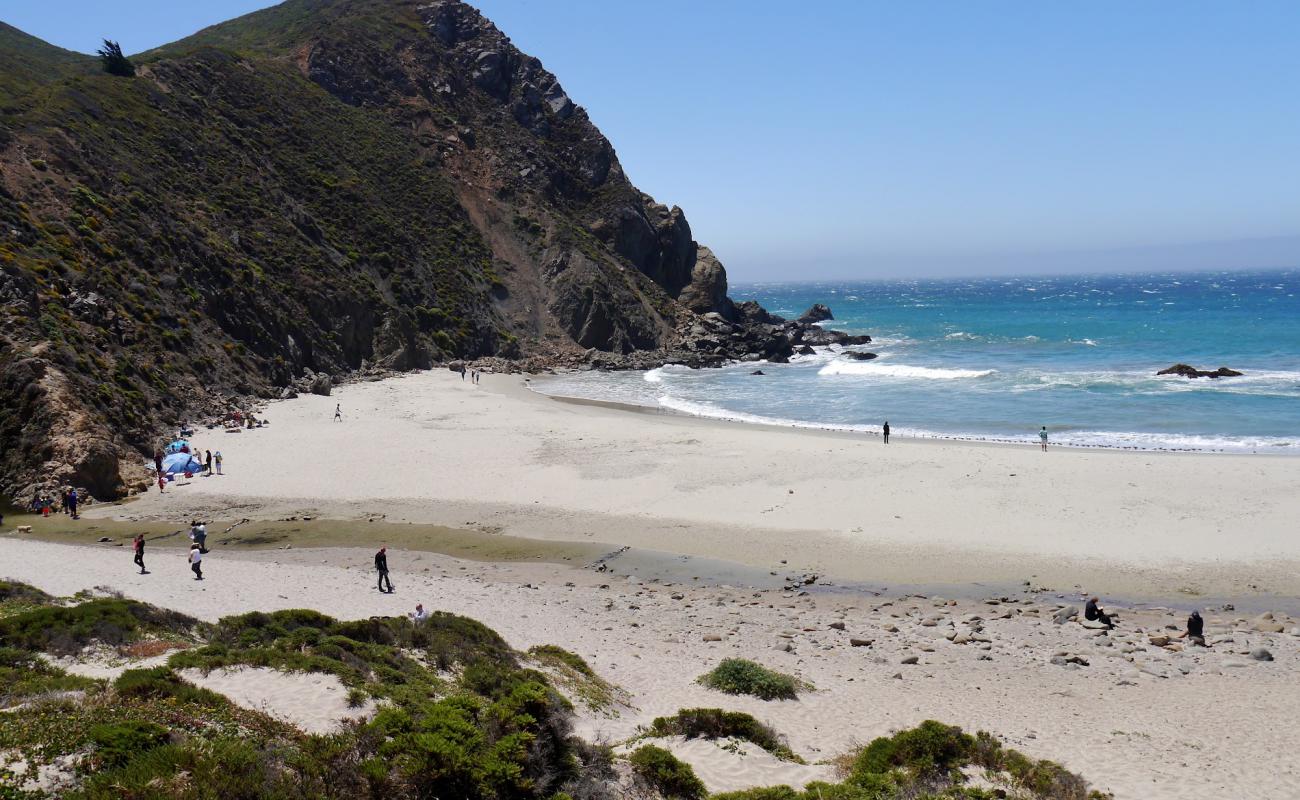 Фото Pfeiffer Beach с белая чистая галька поверхностью