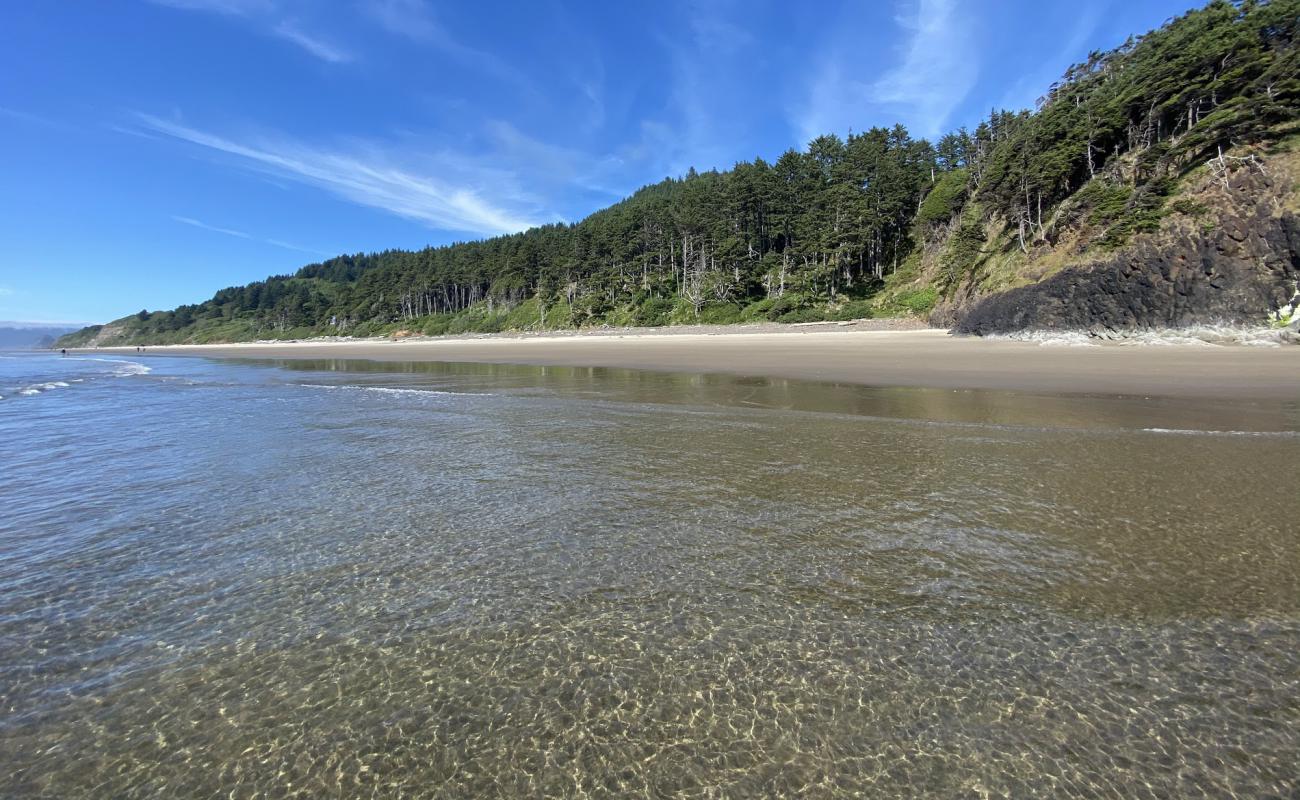 Фото Arcadia Beach с светлый песок поверхностью