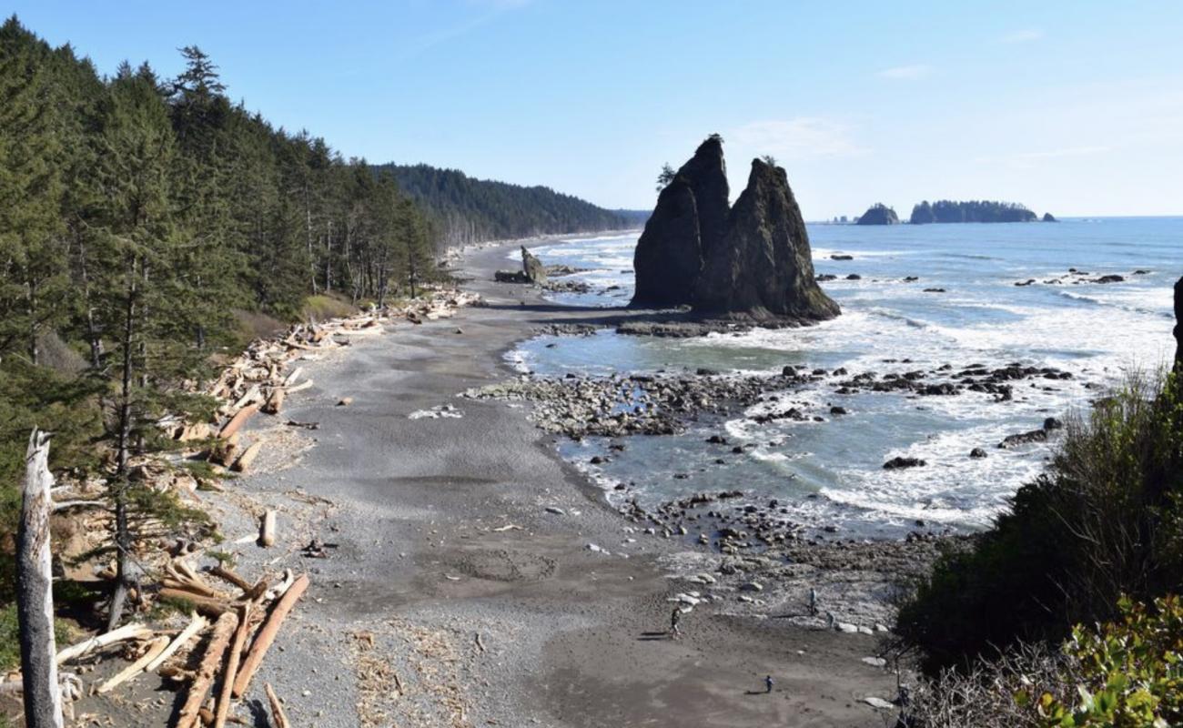 Фото Rialto Beach с серая галька поверхностью