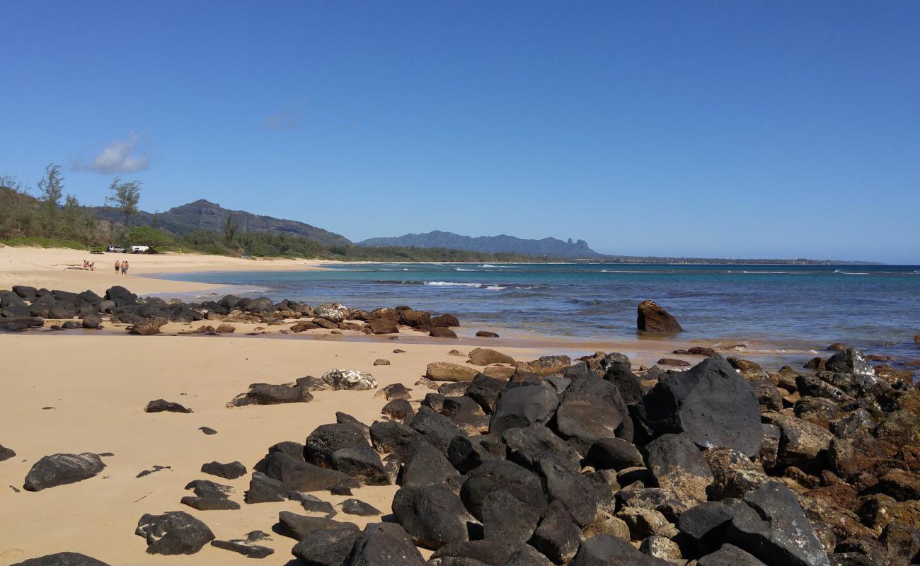 Фото Kauai Beach с светлый песок поверхностью