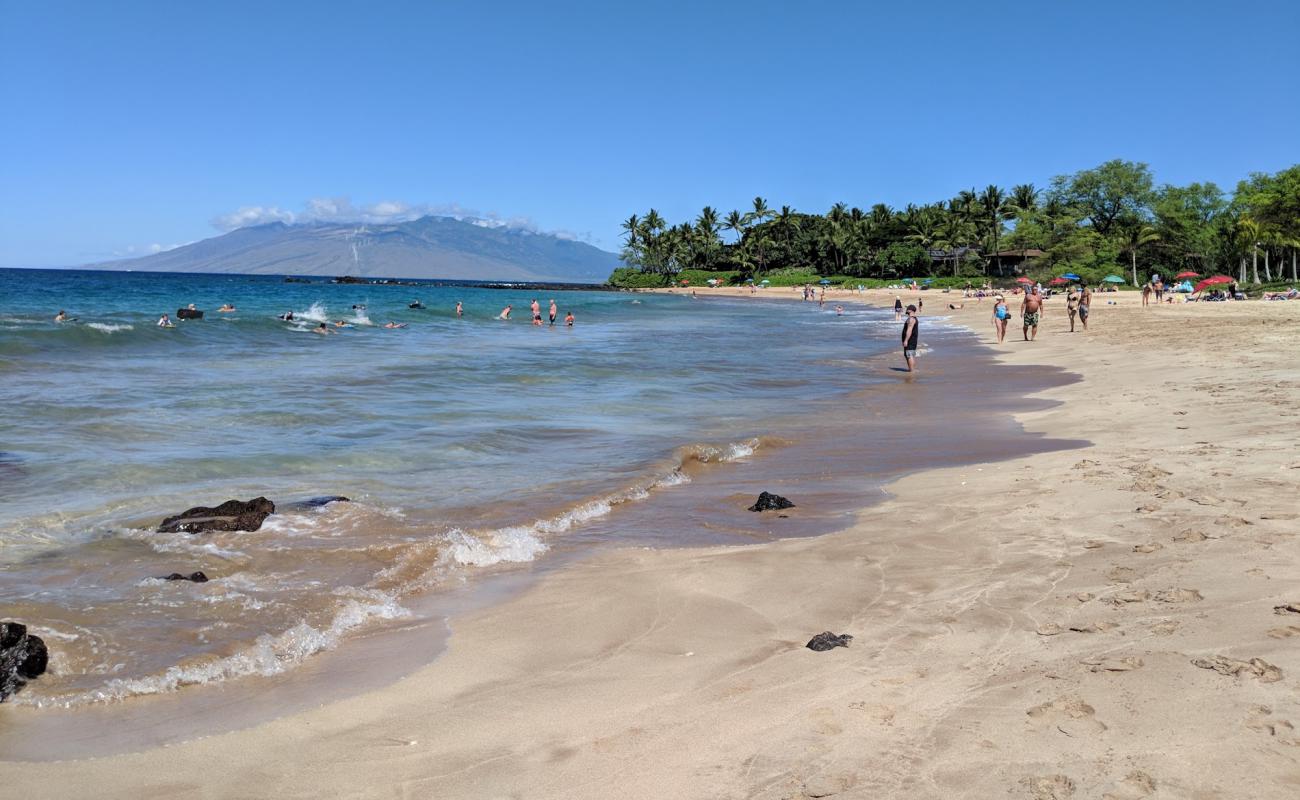 Фото Palauea Beach с светлый песок поверхностью