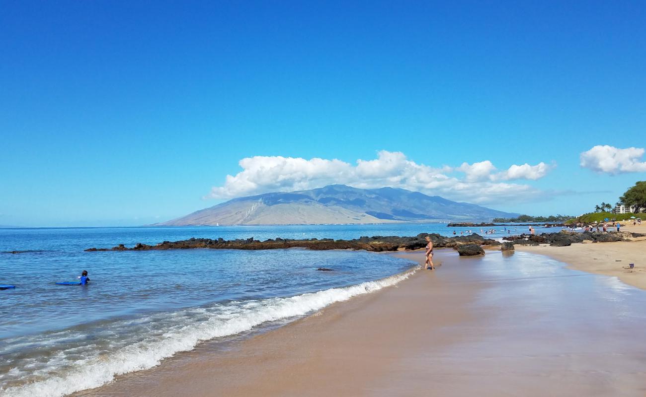 Фото Kamaole Beach Park III с светлый песок поверхностью