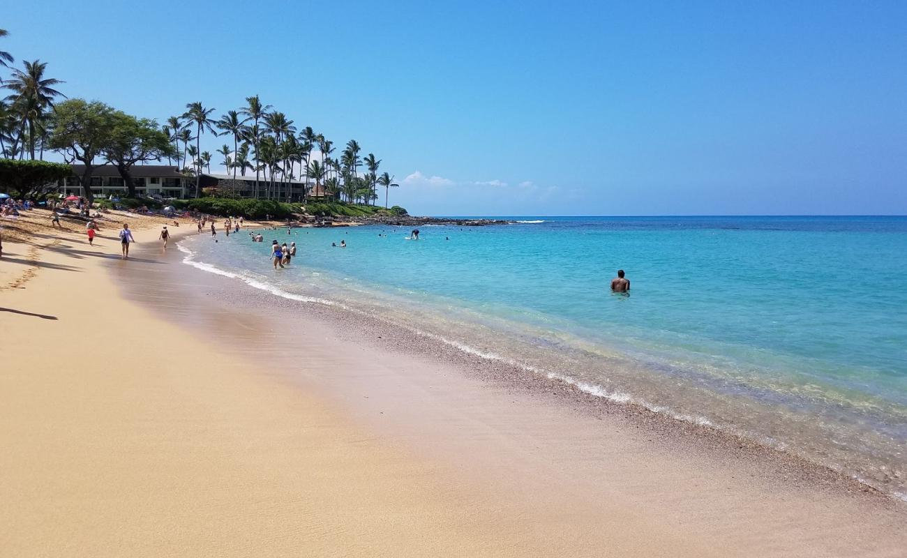 Фото Napili Bay Beach с золотистый песок поверхностью