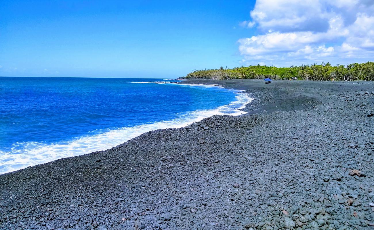 Фото Isaac Hale beach с черная галька поверхностью