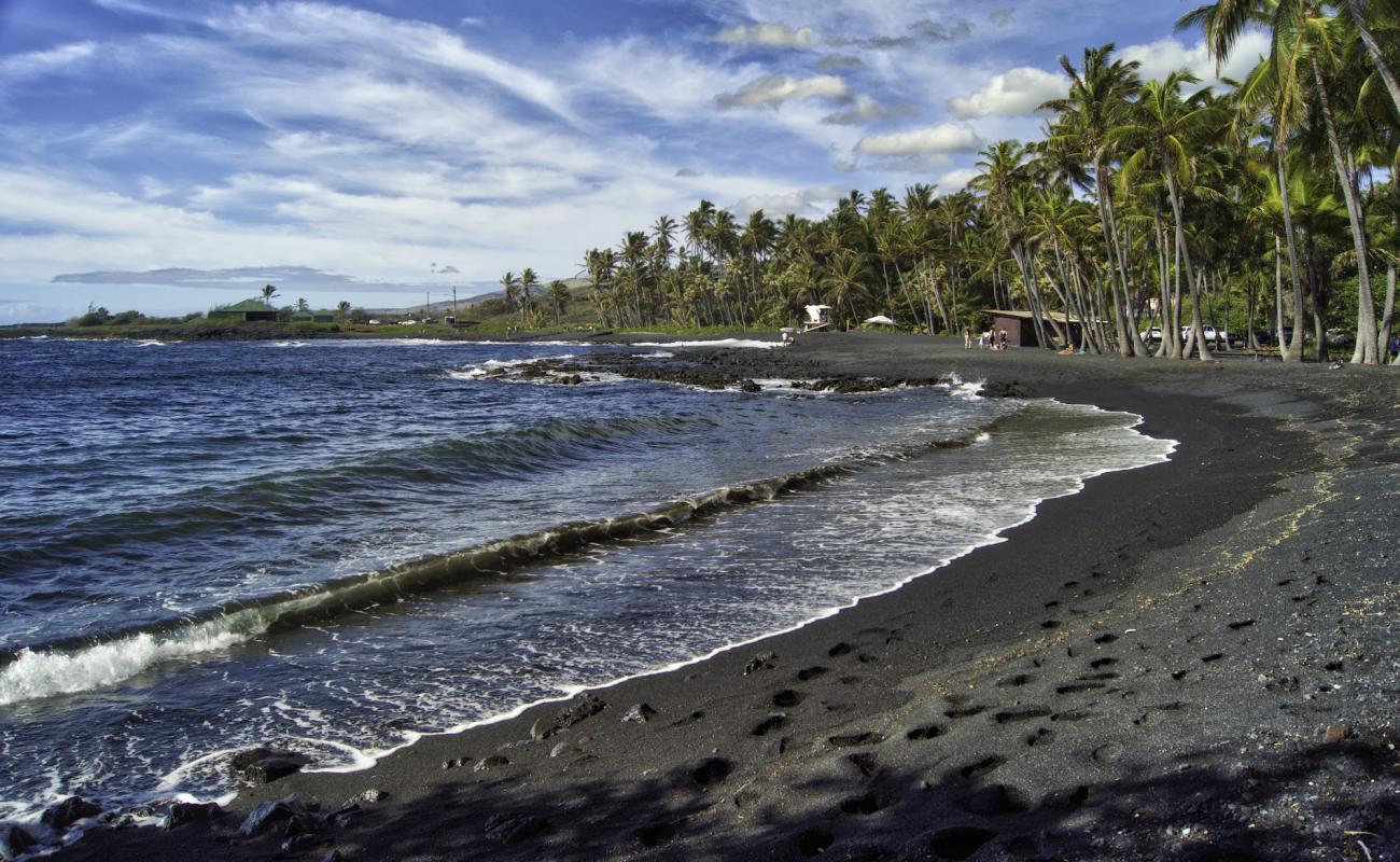 Фото Punalu'u Beach с черная галька поверхностью