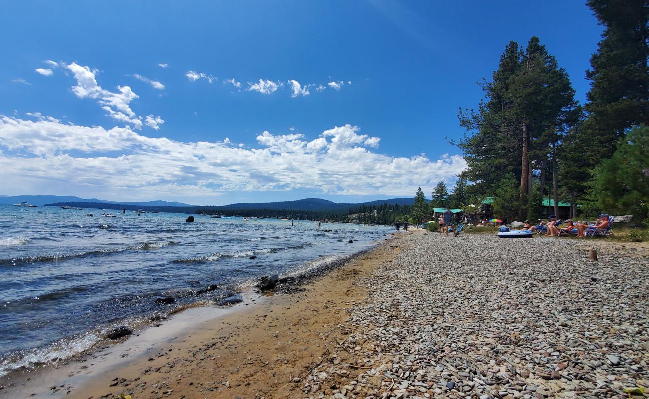 Фото Sandy Beach с светлый песок поверхностью