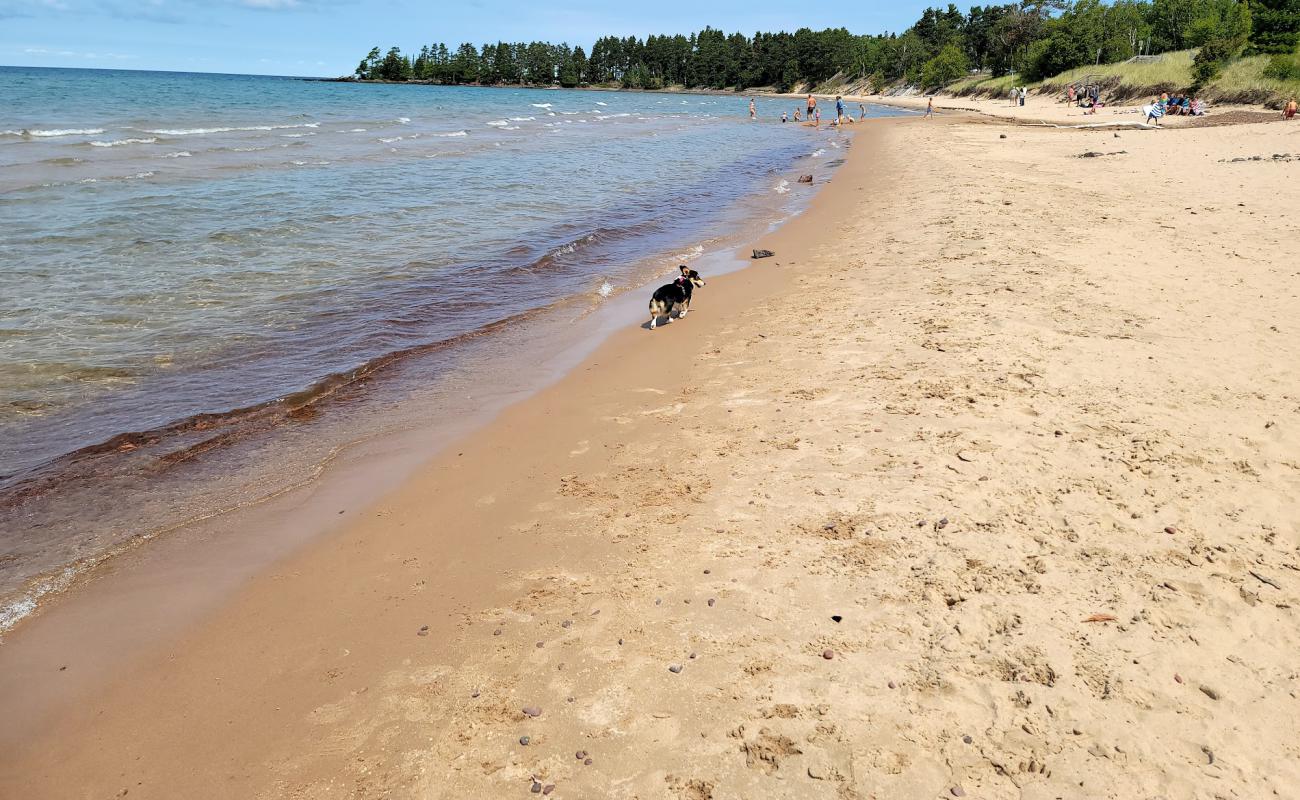 Фото Great Sand Bay с светлый песок поверхностью