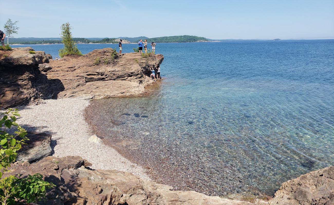 Фото Black Rocks Beach с серая галька поверхностью