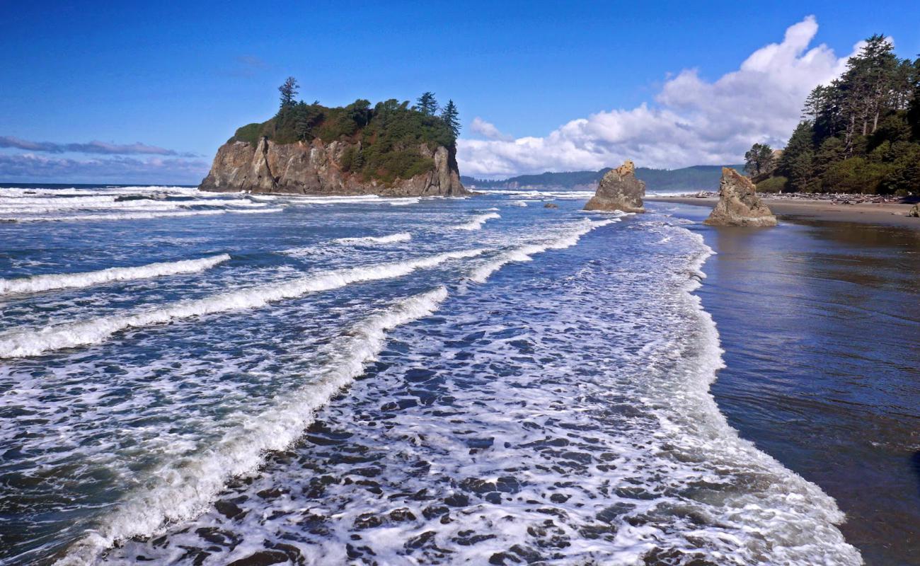 Фото Ruby Beach с песок с камнями поверхностью