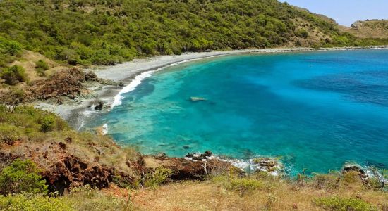 Blue Cobblestone beach